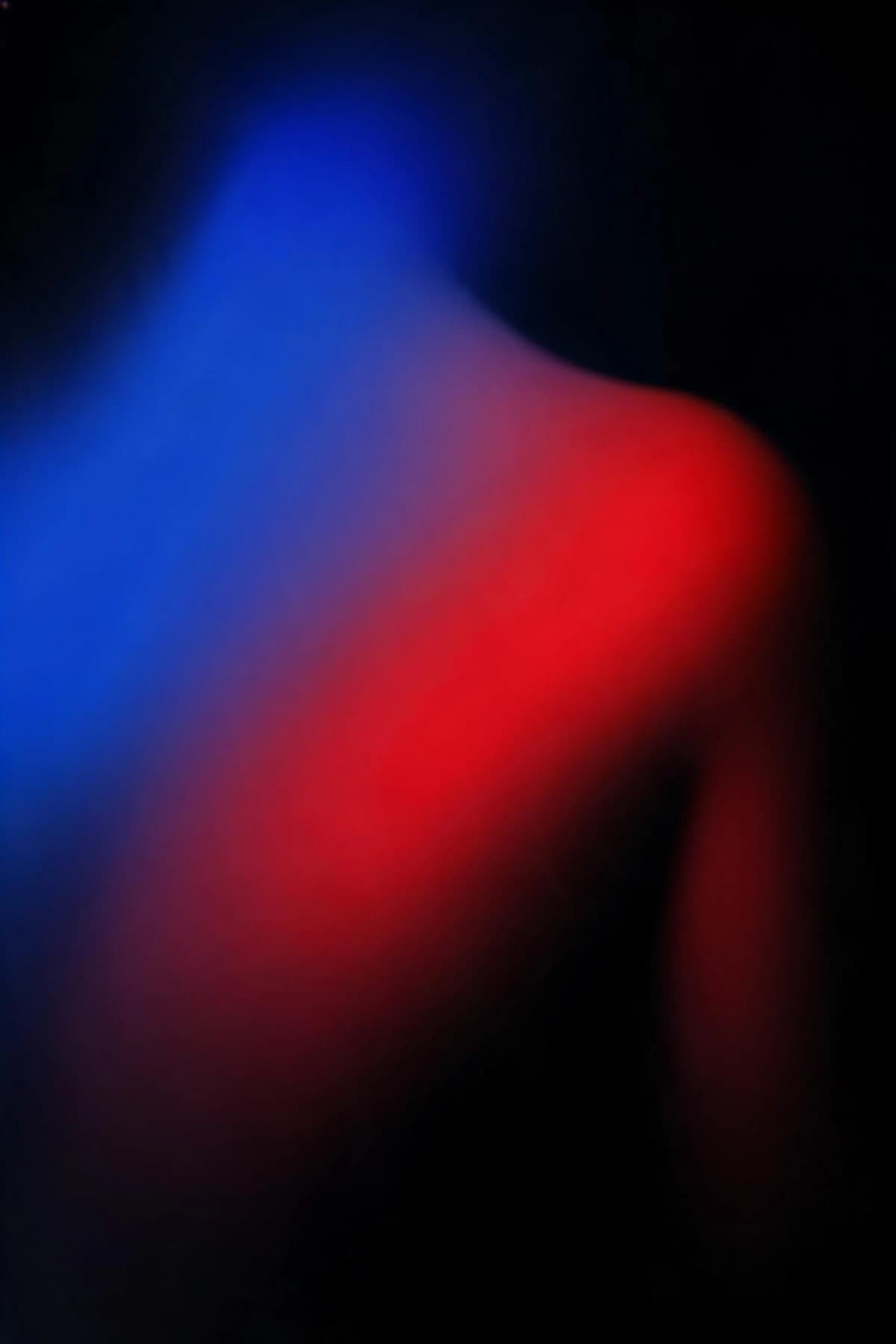 Abstract soft contour of a shoulder and upper back